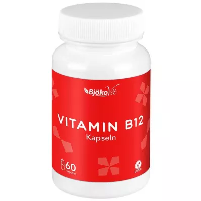 Cápsulas vegetais de vitamina B12, 60 unidades