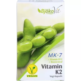 VITAMIN K2 MK7 all-trans vegan capsules, 60 Cápsulas