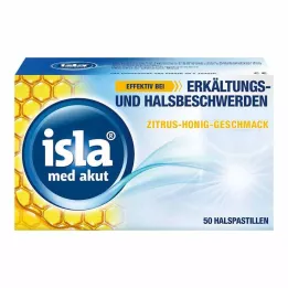 ISLA MED Pastilhas agudas de citrinos e mel, 50 unid