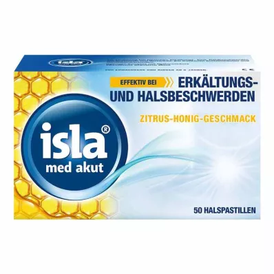 ISLA MED Pastilhas agudas de citrinos e mel, 50 unid ISLA MED Pastilhas agudas de citrinos e mel, 50 unid