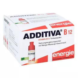 ADDITIVA Ampolas de bebida de vitamina B12, 30X8 ml