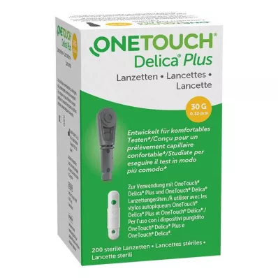 Lancetas de agulha One Touch Delica Plus, 200 un Lancetas de agulha One Touch Delica Plus, 200 un