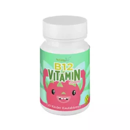 VITAMIN B12 KINDER Comprimidos mastigáveis vegan, 120 unidades
