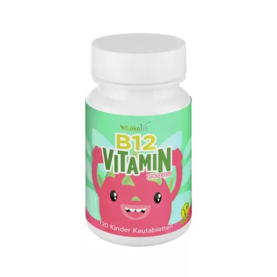 VITAMIN B12 KINDER Comprimidos mastigáveis vegan, 120 unidades