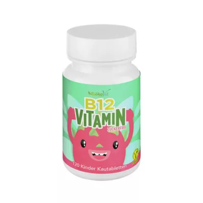 VITAMIN B12 KINDER Comprimidos mastigáveis vegan, 120 unidades VITAMIN B12 KINDER Comprimidos mastigáveis vegan, 120 unidades