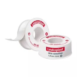 LEUKOPLAST Sensível à pele 1,25 cmx2,6 m c.anel de proteção, 1 unid