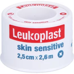 LEUKOPLAST Sensível à pele 2,5 cmx2,6 m c.anel de proteção, 1 unid