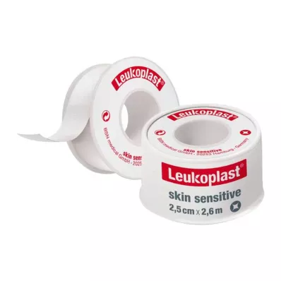 LEUKOPLAST Sensível à pele 2,5 cmx2,6 m c.anel de proteção, 1 unid LEUKOPLAST Sensível à pele 2,5 cmx2,6 m c.anel de proteção, 1 unid