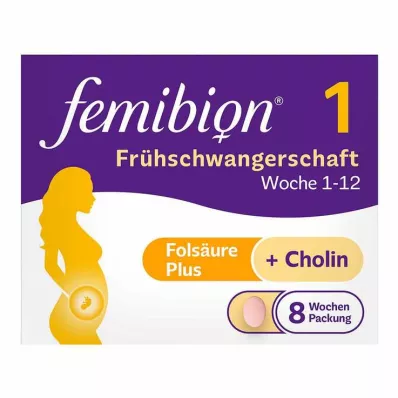 Femibion 1 comprimidos para gravidez precoce - 56 peças na embalagem de 8 semanas, 56 peças Femibion 1 comprimidos para gravidez precoce - 56 peças na embalagem de 8 semanas, 56 peças