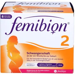 FEMIBION Embalagem combinada para 2 gravidezes, 2X56 peças