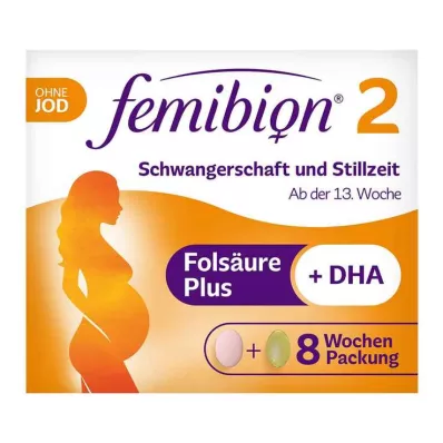 FEMIBION 2 Gravidez+Lactação sem iodo Kpg, 2X60 pcs