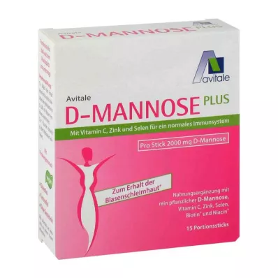 Varas de D-Mannose Plus 2.000 mg, 15X2,47 g
