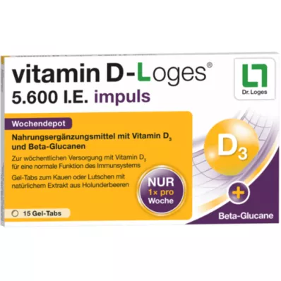 VITAMIN D-LOGES 5.600 impulsos I.E. depósito semanal KTA, 15 pcs