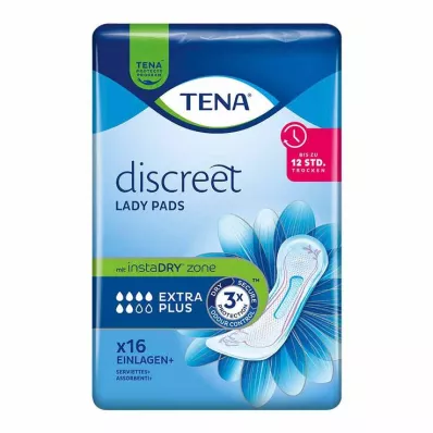 TENA® Discreet Lady Pads Extra Plus para incontinência, 16 peças TENA® Discreet Lady Pads Extra Plus para incontinência, 16 peças