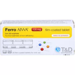 FERRO AIWA Comprimidos revestidos por película de 100 mg, 20 unidades