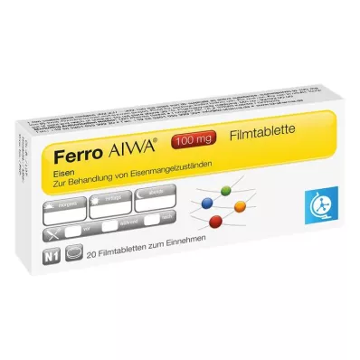 Ferro AIWA comprimidos revestidos por película de 100 mg, 20 unidades