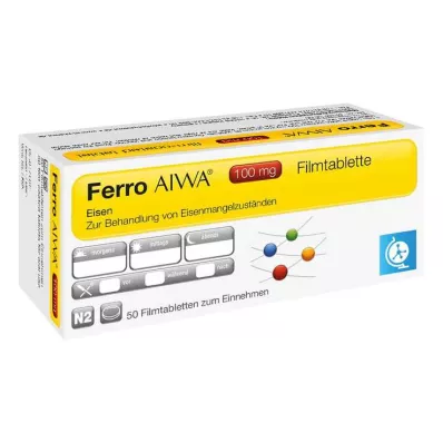 FERRO AIWA Comprimidos revestidos por película de 100 mg, 50 unidades FERRO AIWA Comprimidos revestidos por película de 100 mg, 50 unidades