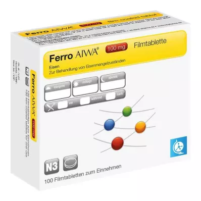 FERRO AIWA Comprimidos revestidos por película de 100 mg, 100 unidades FERRO AIWA Comprimidos revestidos por película de 100 mg, 100 unidades