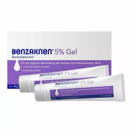 BENZAKNEN Gel a 5%, 2X40 g