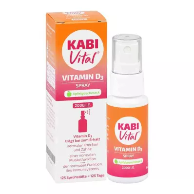 KABIVITAL 2.000 U.I. D3 em spray sabor maçã, 25 ml KABIVITAL 2.000 U.I. D3 em spray sabor maçã, 25 ml