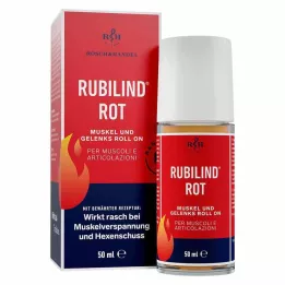 RUBILIND roll-on vermelho para músculos e articulações, 50 ml
