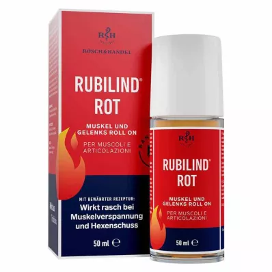 RUBILIND roll-on vermelho para músculos e articulações, 50 ml RUBILIND roll-on vermelho para músculos e articulações, 50 ml