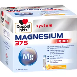 DOPPELHERZ Magnésio 375 Sistema líquido para beber ampola, 30 unid
