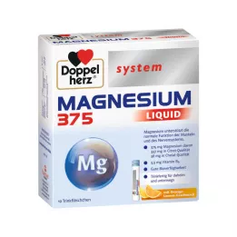 DOPPELHERZ Magnésio 375 Sistema líquido para beber ampola, 30 unid