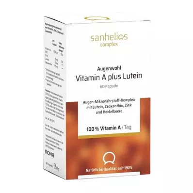 SANHELIOS Augenwohl Vitamin A plus Lutein Capsules, 60 cápsulas