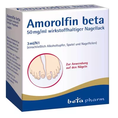 Amorolfina beta 50 mg/ml esmalte ativo, 3 ml Amorolfina beta 50 mg/ml esmalte ativo, 3 ml