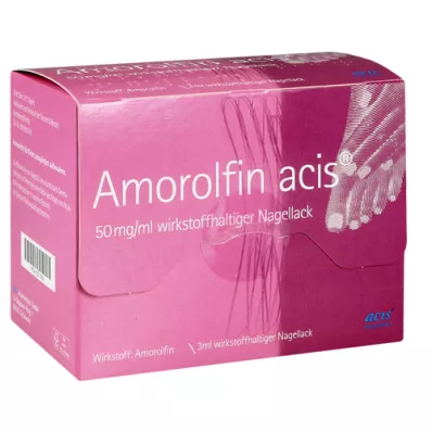 AMOROLFIN acis 50 mg/ml verniz de unhas com ingrediente ativo, 3 ml