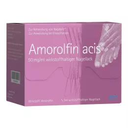 AMOROLFIN acis 50 mg/ml verniz de unhas com ingrediente ativo, 3 ml