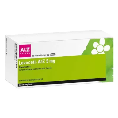 LEVOCETI-AbZ 5 mg comprimidos revestidos por película, 50 unid LEVOCETI-AbZ 5 mg comprimidos revestidos por película, 50 unid