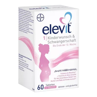 ELEVIT 1 Fertilidade & Comprimidos de gravidez, 1X60 pcs ELEVIT 1 Fertilidade & Comprimidos de gravidez, 1X60 pcs