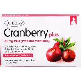DR.BÖHM Cranberry plus granulado, 10 unidades