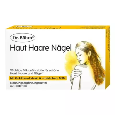 Comprimidos para unhas, cabelo e pele Dr. Böhm, 60 unidades