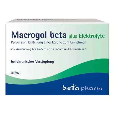 Macrogol beta mais eletrólito em pó, 30 unidades Macrogol beta mais eletrólito em pó, 30 unidades