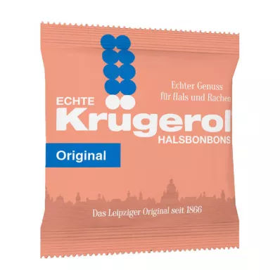 KRÜGEROL Rebuçados para dor de garganta com açúcar, 50 g KRÜGEROL Rebuçados para dor de garganta com açúcar, 50 g