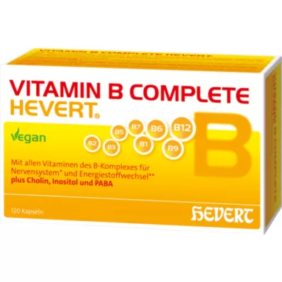 VITAMIN B COMPLETE Cápsulas de Hevert, 120 Cápsulas