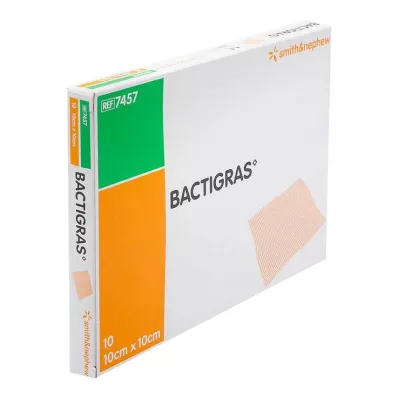 BACTIGRAS Gaze de parafina anti-séptica 10x10 cm, 10 unid
