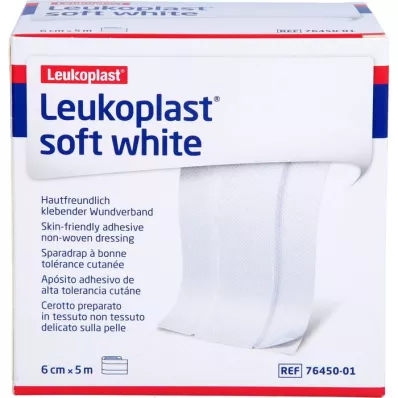 LEUKOPLAST Reboco branco macio 6 cm x 5 m rolo, 1 pc