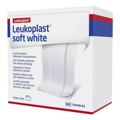 Leukoplast gesso macio branco rolo de 6 cm x 5 m, 1 peça Leukoplast gesso macio branco rolo de 6 cm x 5 m, 1 peça