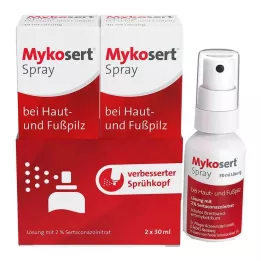 MYKOSERT Spray para pele e pé de atleta, 2X30 ml