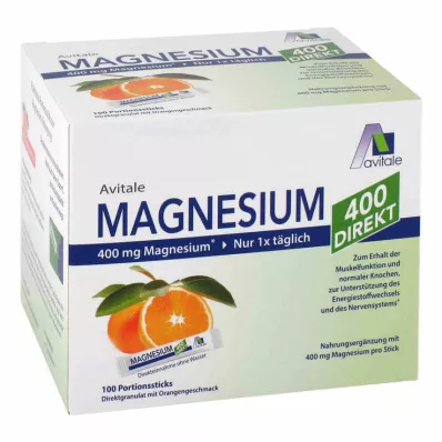 MAGNESIUM 400 palitos de laranja em porção direta, 100X2,1 g