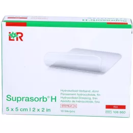 SUPRASORB H Ligadura Hydrocoll.fina 5x5 cm, 10 unid