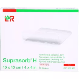 SUPRASORB H Ligadura Hydrocoll.fina 10x10 cm, 10 unid