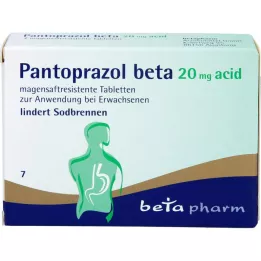 PANTOPRAZOL Beta 20 mg acid enteric coated tablets, 7 pcs