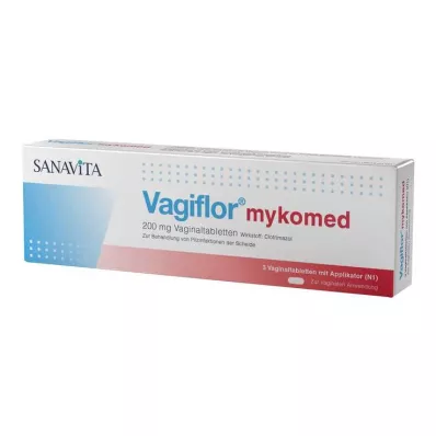 Vagiflor® mykomed 200 mg comprimidos vaginais, 3 unidades Vagiflor® mykomed 200 mg comprimidos vaginais, 3 unidades