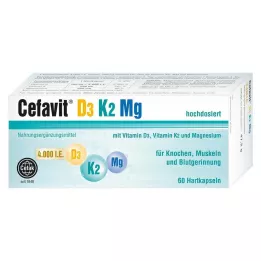 CEFAVIT D3 K2 Mg 4.000 U.I. cápsulas duras, 60 unid