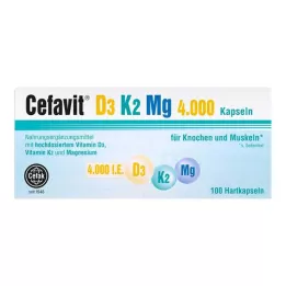 CEFAVIT D3 K2 Mg 4.000 U.I. cápsulas duras, 100 unid
